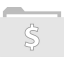 Dollar folder icon 64x64