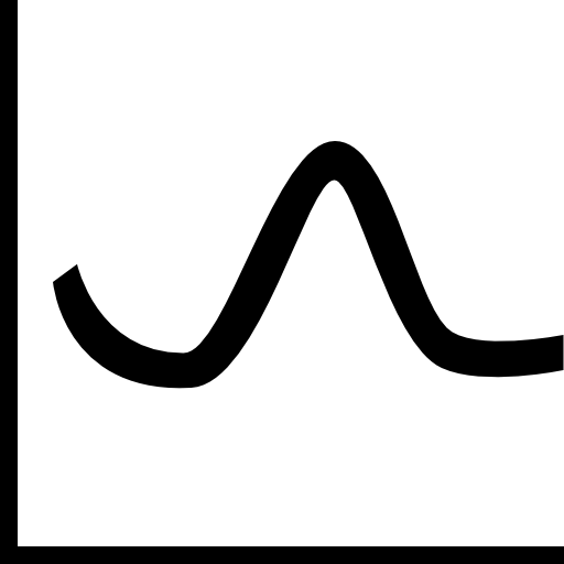 Business statistics curve line graphic 图标