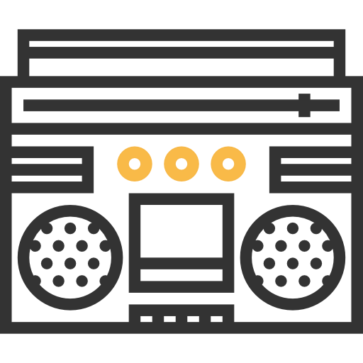 Radio cassette Symbol