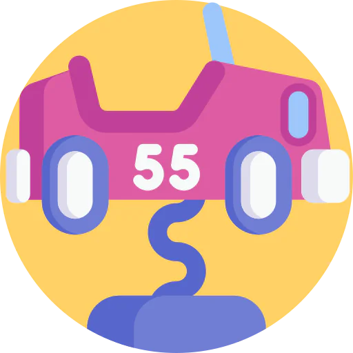 Spring swing car icon