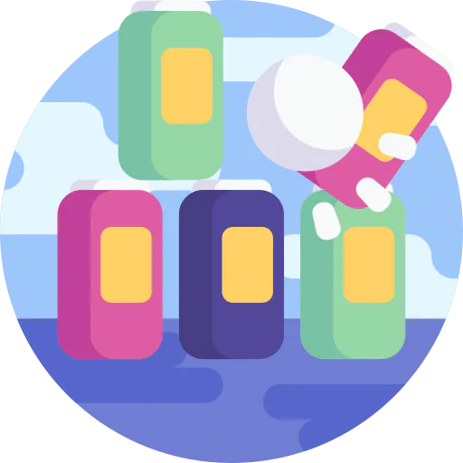 Bottle throw icon