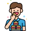 Binge eating icon 64x64