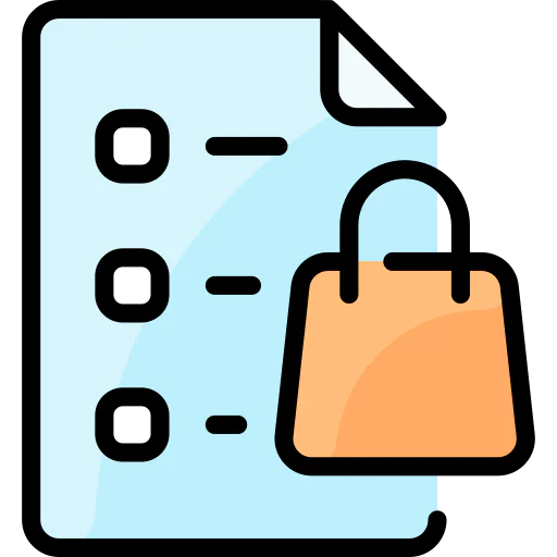 Shopping list icon
