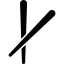 Two Crossed chopsticks from Japan biểu tượng 64x64