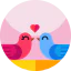 Love birds icon 64x64