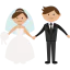 Wedding couple biểu tượng 64x64
