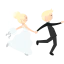 Wedding couple biểu tượng 64x64