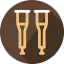 Crutches icon 64x64