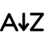 Sort Alphabet Ascending biểu tượng 64x64