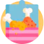 Fried chicken icon 64x64