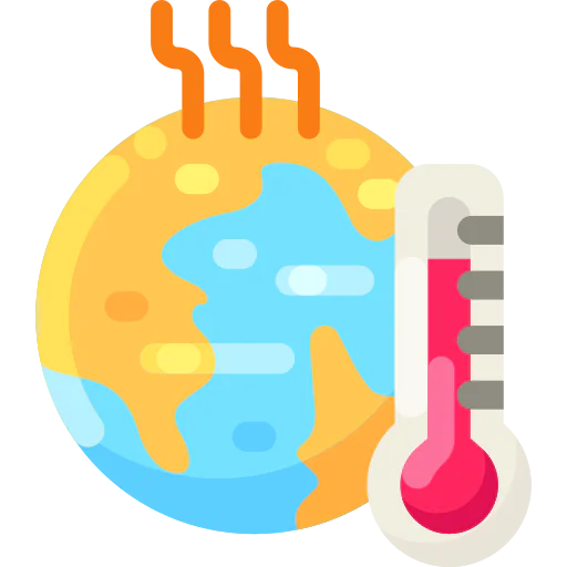 Global warming icon