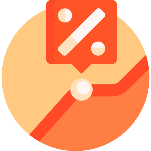 Line graph icon