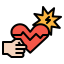 Heart attack icon 64x64