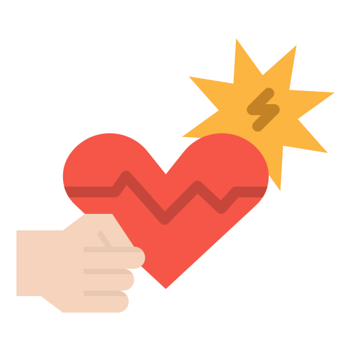 Heart attack icon