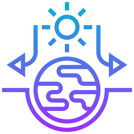 Greenhouse effect icon