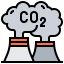 Carbon dioxide icon 64x64