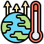 Global warming icon 64x64