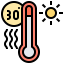 High temperature icon 64x64