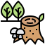 Tree stump icon 64x64