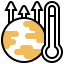 Global warming icon 64x64