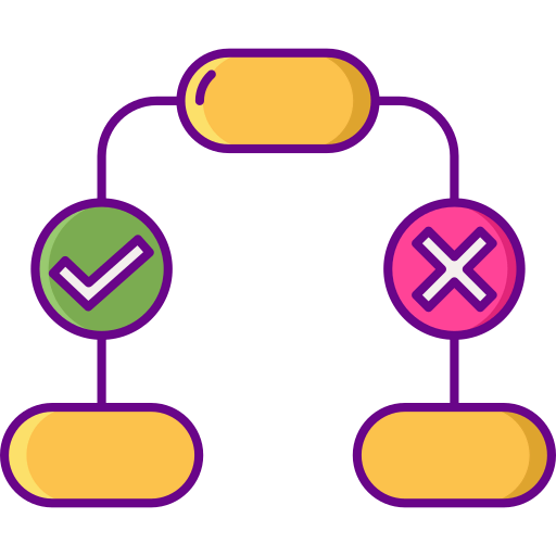 Decision tree icon