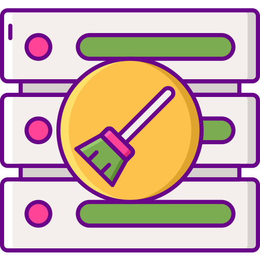 Data cleaning icon