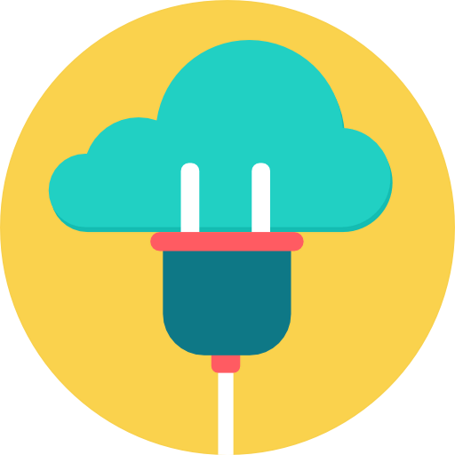 Computing cloud icon