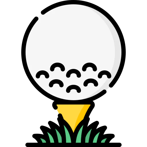 Мяч для гольфа иконка