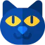 Black cat icon 64x64