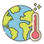 Global warming icon 64x64