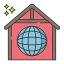 Greenhouse effect icon 64x64