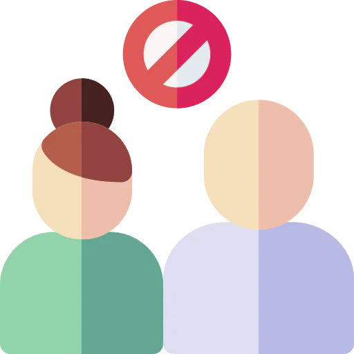 Social distancing icon