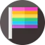 Rainbow flag icon 64x64