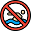No swimming icon 64x64