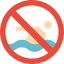 No swimming ícono 64x64