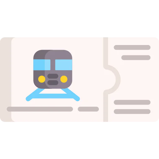 Train ticket icon