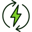 Green energy icon 64x64