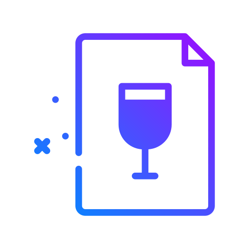 Wine menu ícone