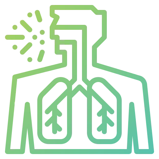 Respiratory system icon