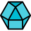 Dodecahedron biểu tượng 64x64