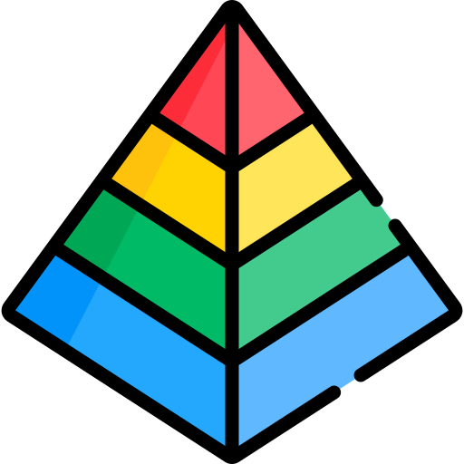 Pyramid chart icon