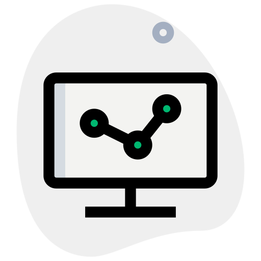 Line graph icon