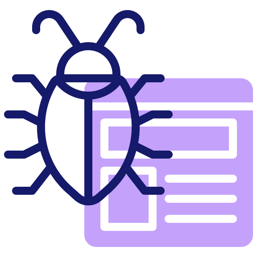 Computer bug ícono