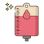 Blood transfusion ícono 64x64
