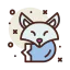 Arctic fox icon 64x64