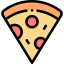 Кусок пиццы иконка 64x64