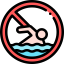 No swimming icon 64x64