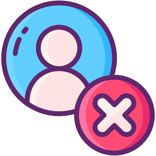 Delete account icon