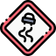 Slippery road icon 64x64