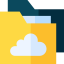 Cloud folder Symbol 64x64